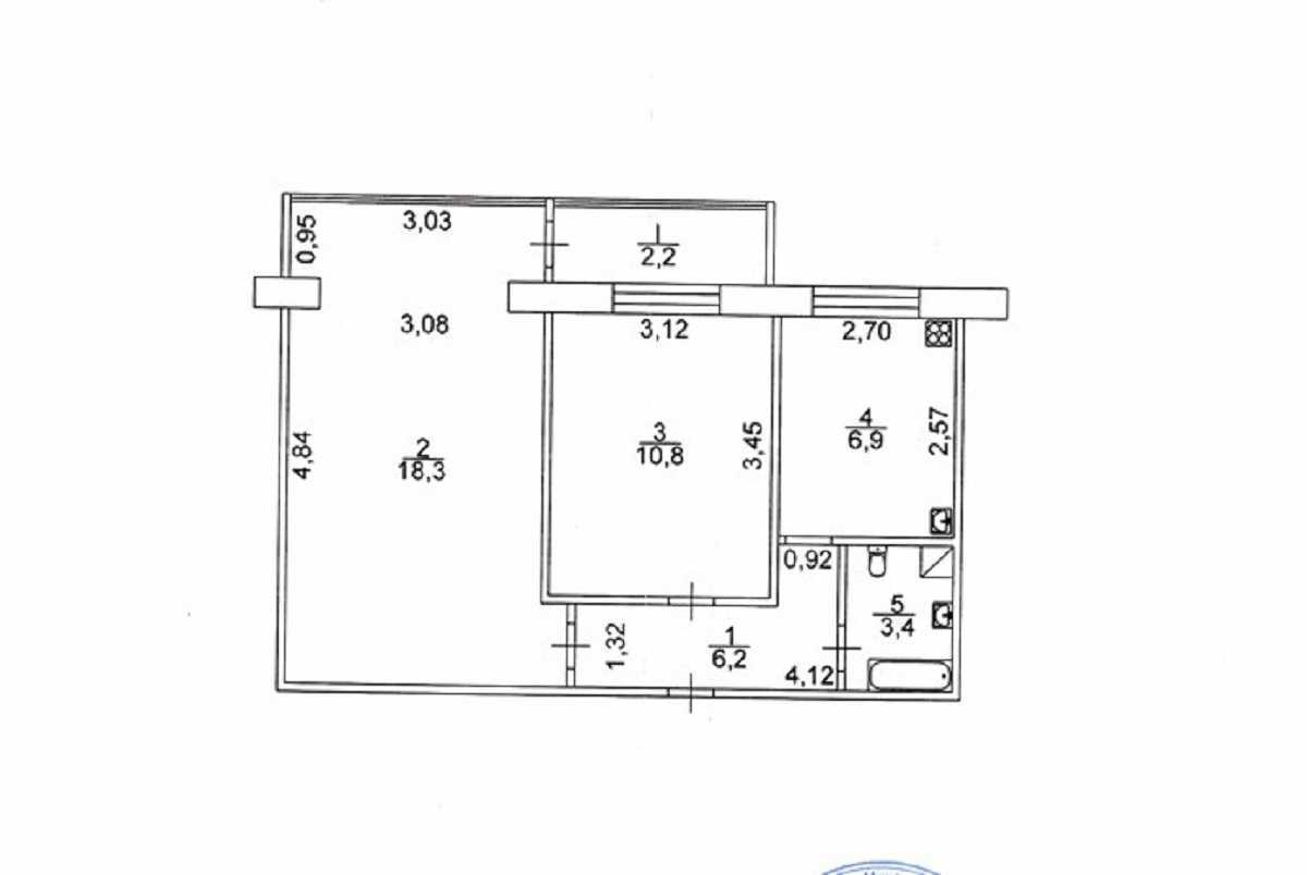 Продаж 2-кімнатної квартири 48 м², Митрополита Андрея Шептицького вул., 24