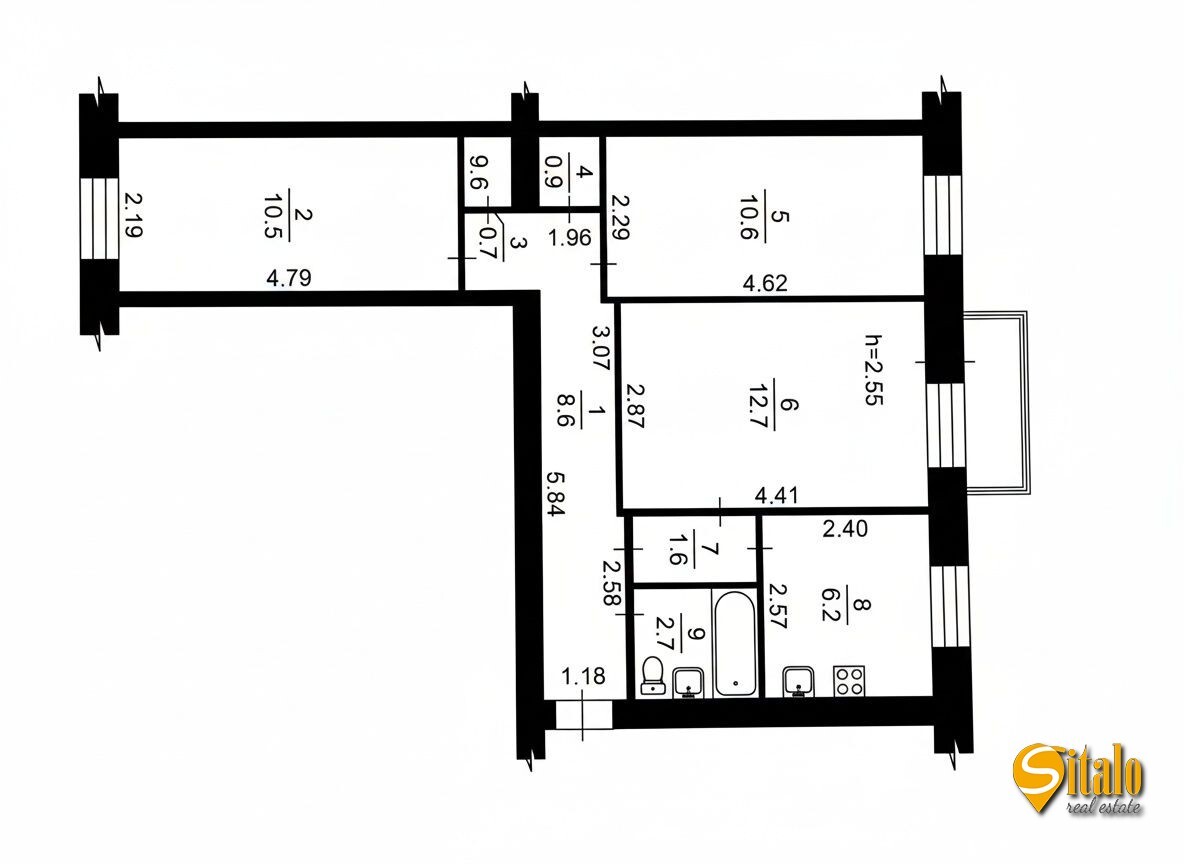 Продаж 3-кімнатної квартири 56.1 м², Михайла Бойчука вул., 23