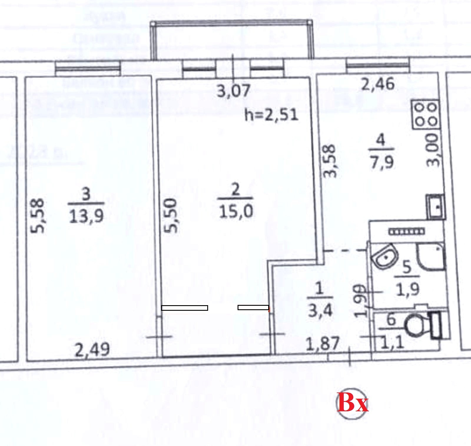 Продажа 2-комнатной квартиры 45 м², Перова бул., 26