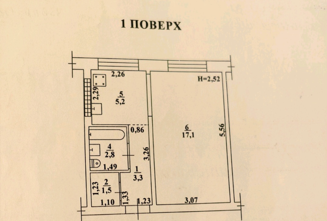 Продажа 1-комнатной квартиры 32 м², Генерала Вишневского пер.