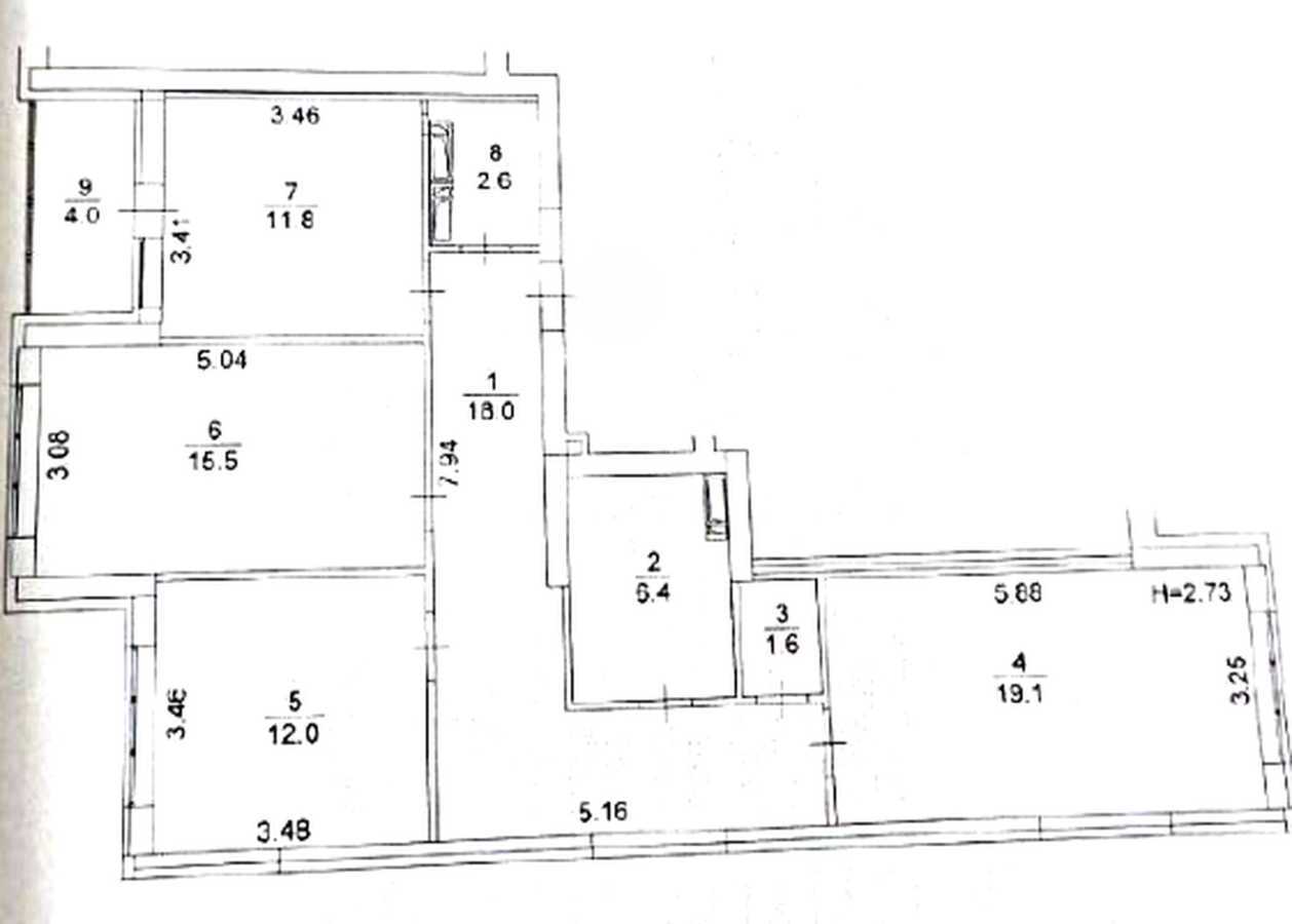 Продажа 3-комнатной квартиры 91 м², Тираспольська, 52