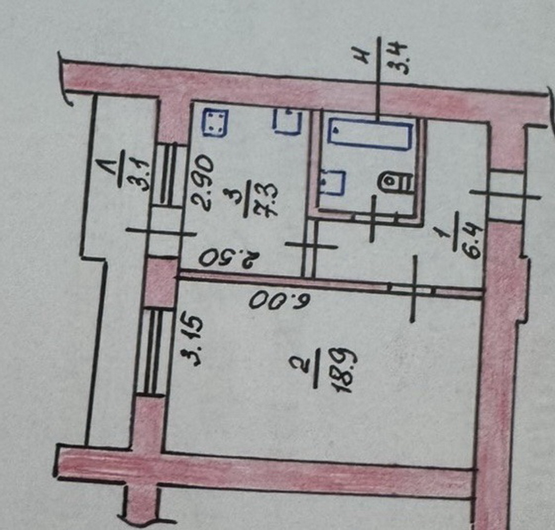 Продаж 1-кімнатної квартири 39.1 м², Лазурна вул.