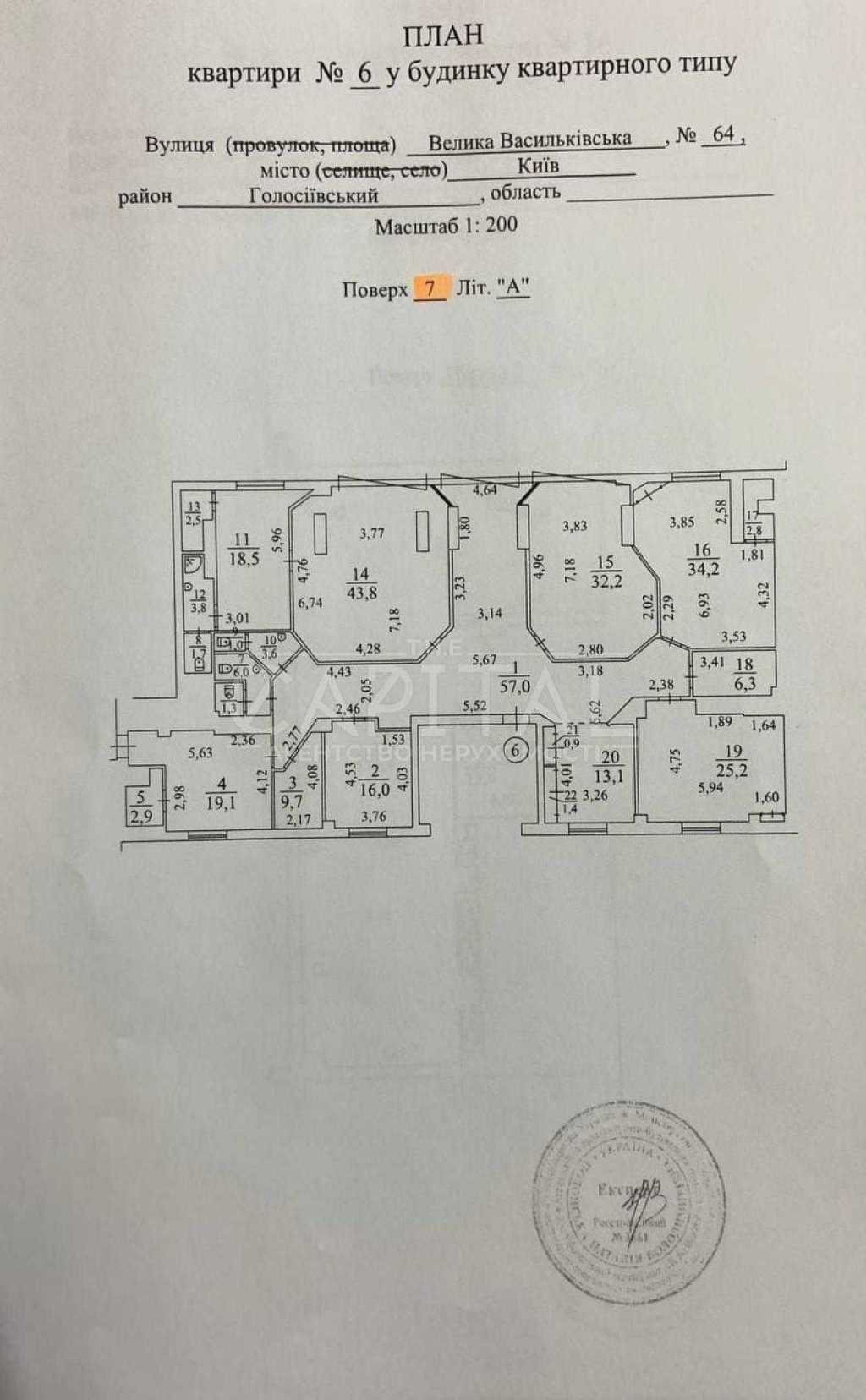 Продаж офісу 1135 м², Велика Васильківська вул., 62/64