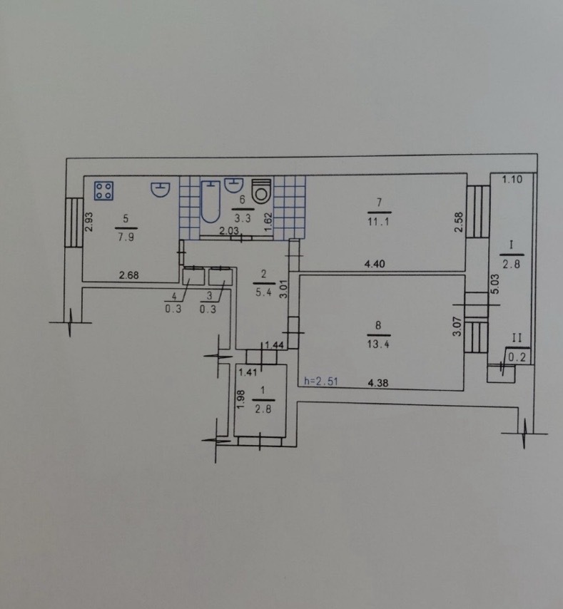 Продаж 2-кімнатної квартири 47.5 м², Крилова вул.
