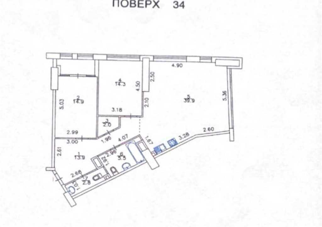 Продажа 3-комнатной квартиры 96.6 м², Берестейський, 11