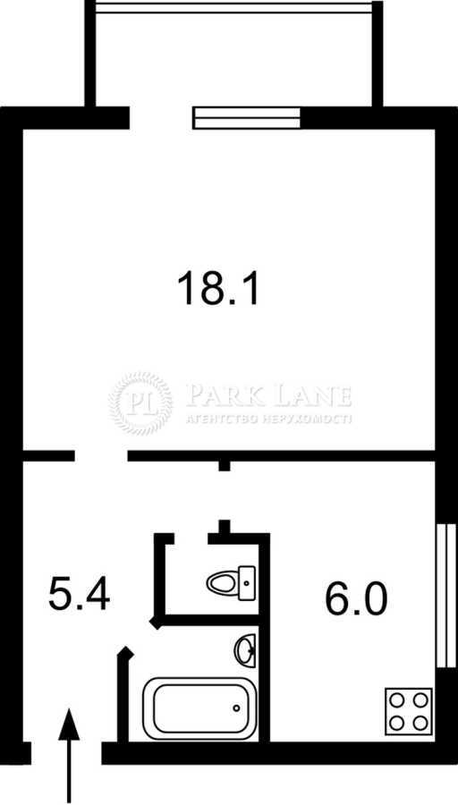 Продажа 1-комнатной квартиры 33 м², Энтузиастов ул., 3/1