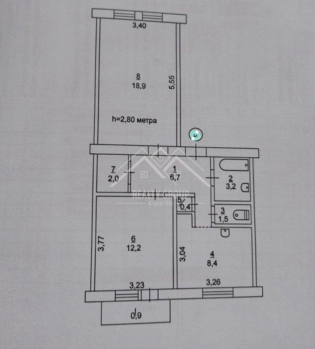 Продаж 2-кімнатної квартири 54.2 м², Катеринівська вул., 16