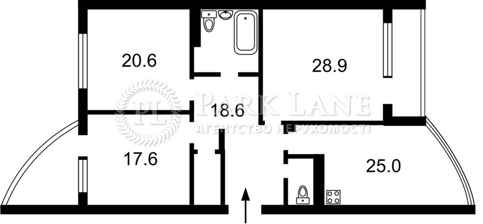 Продажа 3-комнатной квартиры 128.2 м², Николая Кибальчича ул., Руденка, 14Е