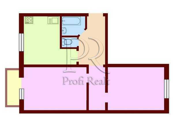 Продажа 2-комнатной квартиры 46 м², Ярослава Гашека бул., 17/1