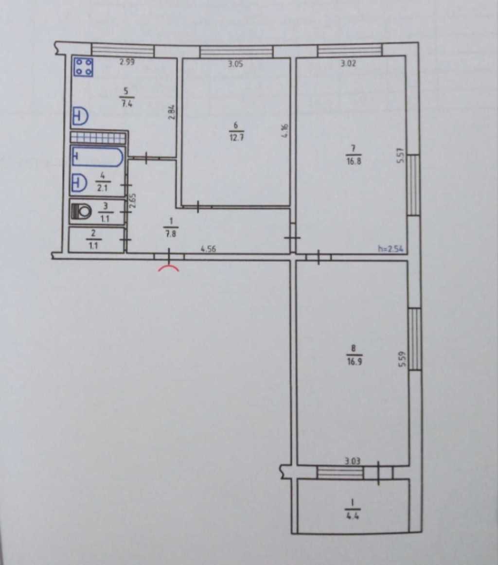 Продажа 3-комнатной квартиры 72 м², Академика Булаховского ул., 34А
