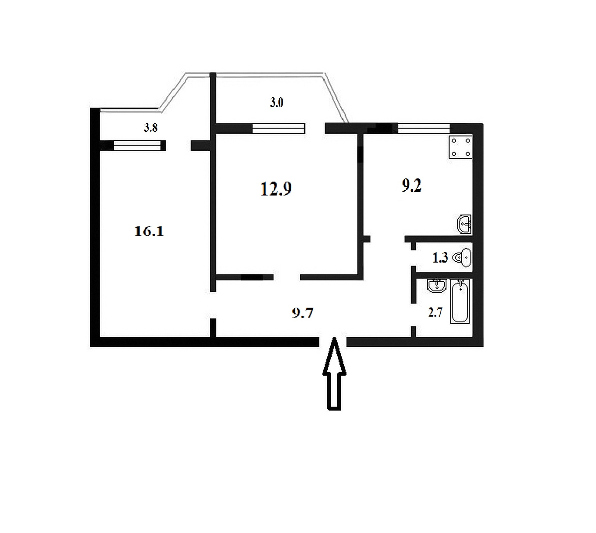 Продажа 2-комнатной квартиры 55 м², Автозаводская ул., 5