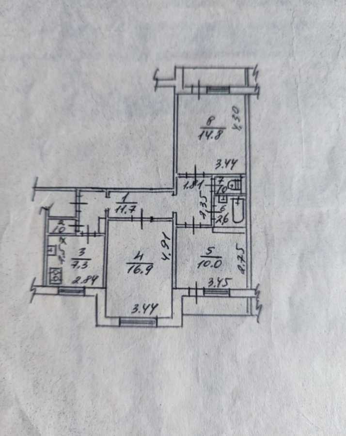 Продажа 3-комнатной квартиры 70 м², Тростянецкая ул., 6Ж