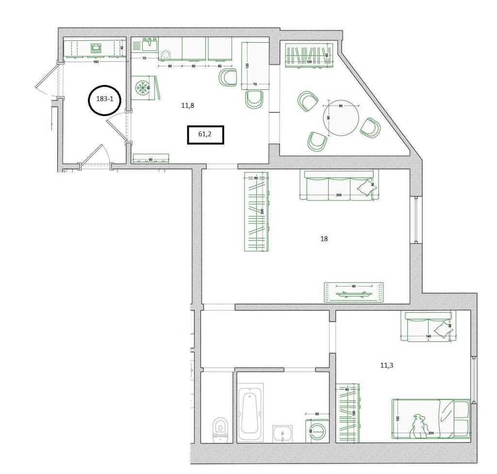Продажа 2-комнатной квартиры 61.2 м², Вишняковская ул., 7А