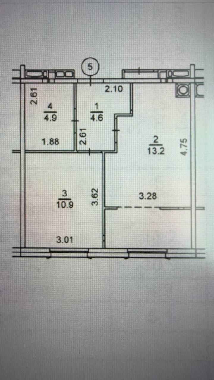 Продаж 1-кімнатної квартири 38.7 м², Паркова, 1