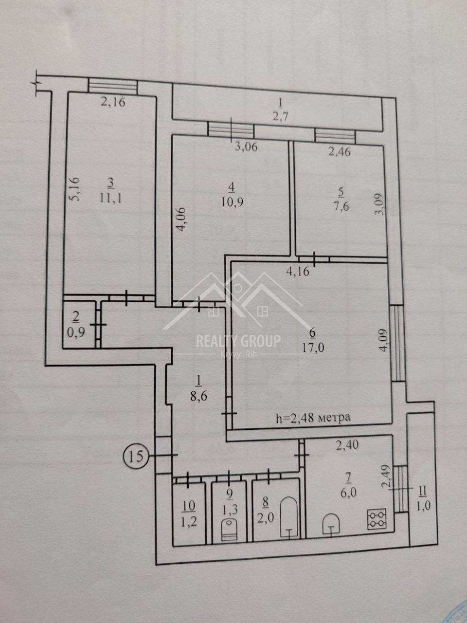 Продажа 4-комнатной квартиры 70 м², Гагарина просп.