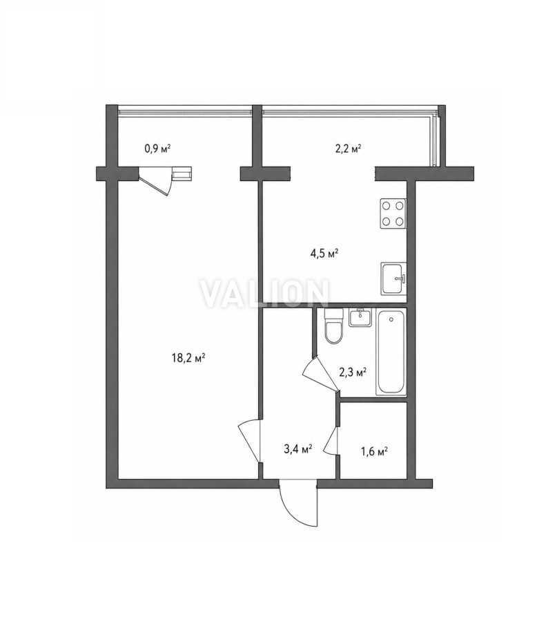 Продажа 1-комнатной квартиры 32.5 м², Копыловская ул., 21