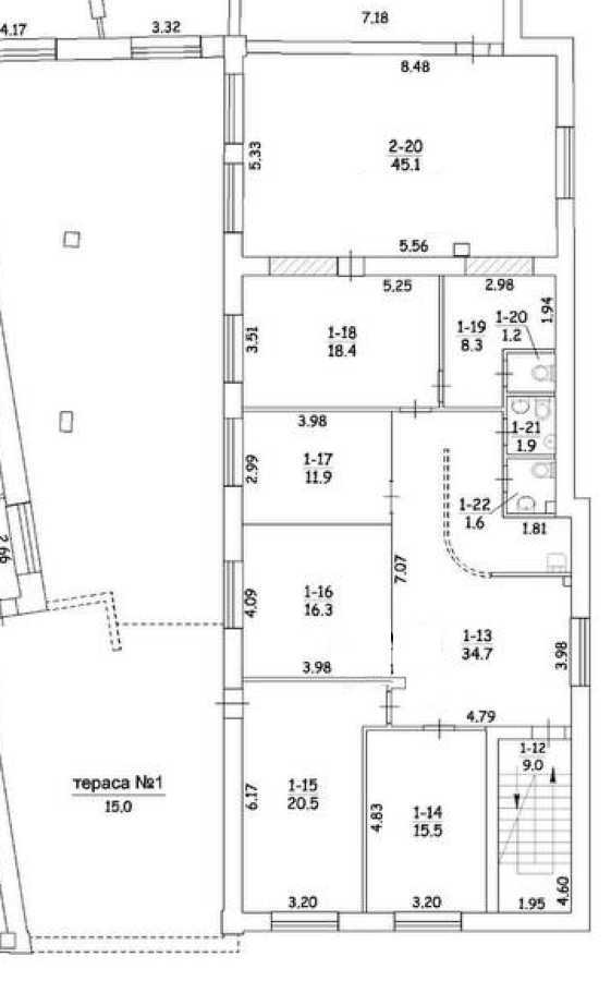 Оренда офісу 200 м², Харківська пл.
