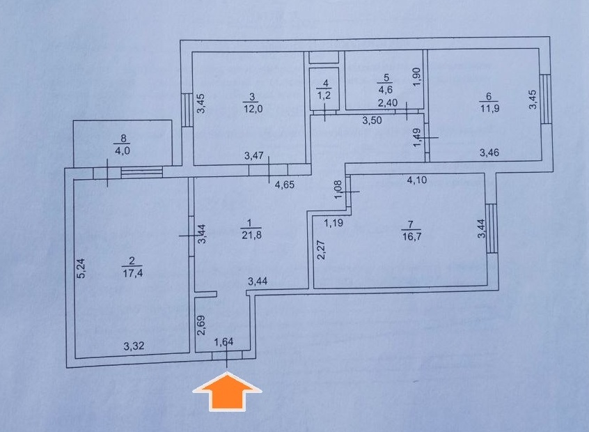 Аренда 3-комнатной квартиры 90 м², Милютенко ул., 17