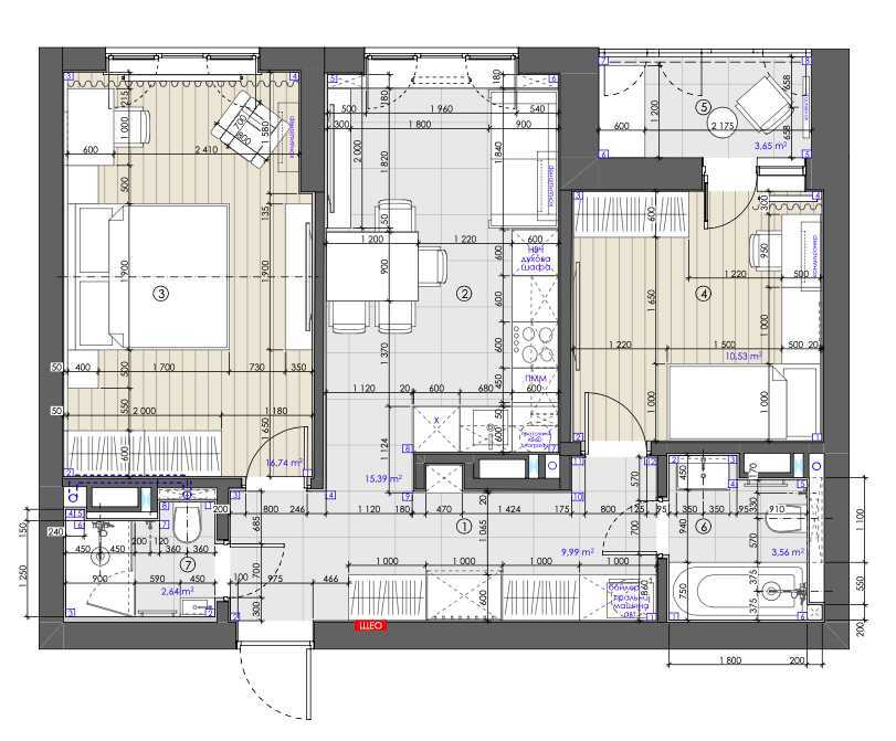 Продажа 2-комнатной квартиры 65 м², Тираспольська, 52