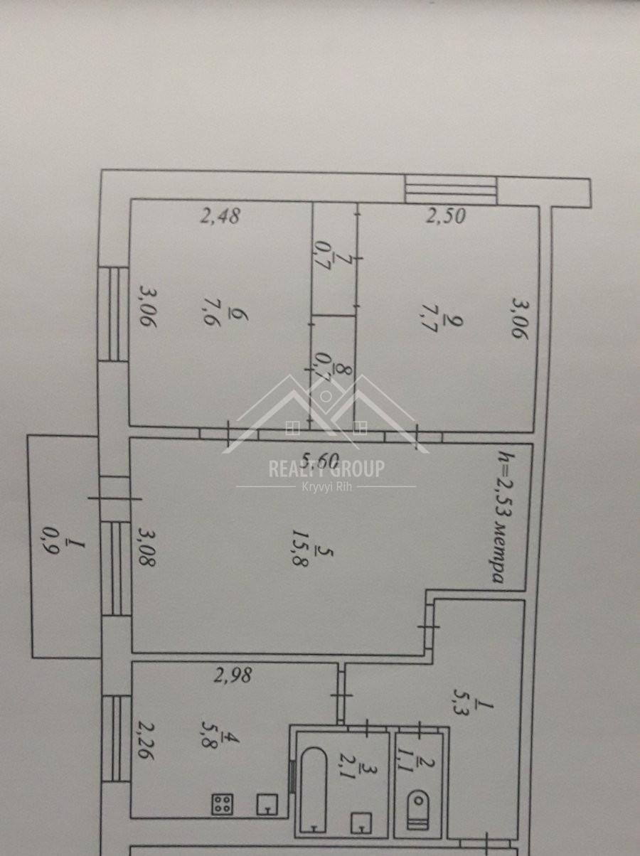 Продажа 3-комнатной квартиры 47.7 м², Покровская ул.