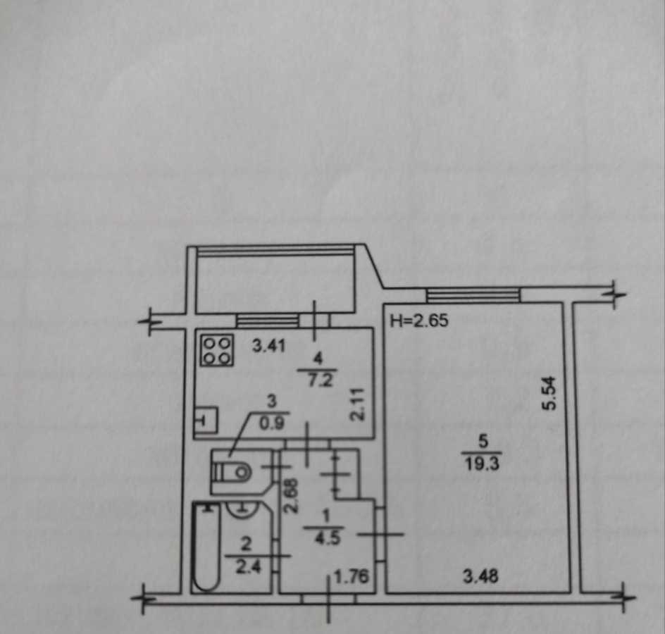 Продажа 1-комнатной квартиры 37.8 м², Большая Кольцевая дор., 5А