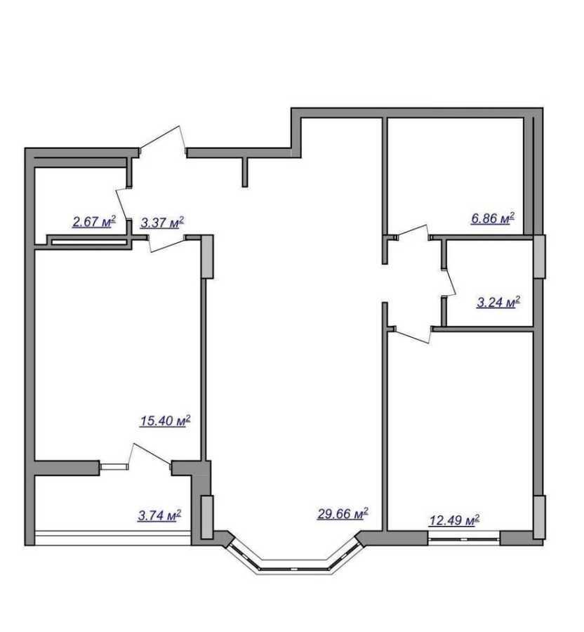 Продаж 2-кімнатної квартири 77.9 м², Дегтярна вул., 17
