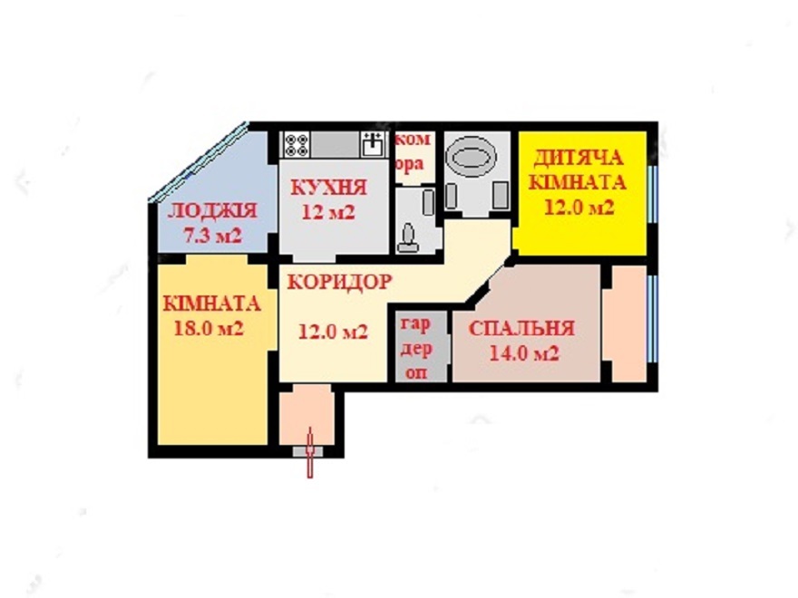 Аренда 3-комнатной квартиры 94 м², Драгоманова ул., 1К