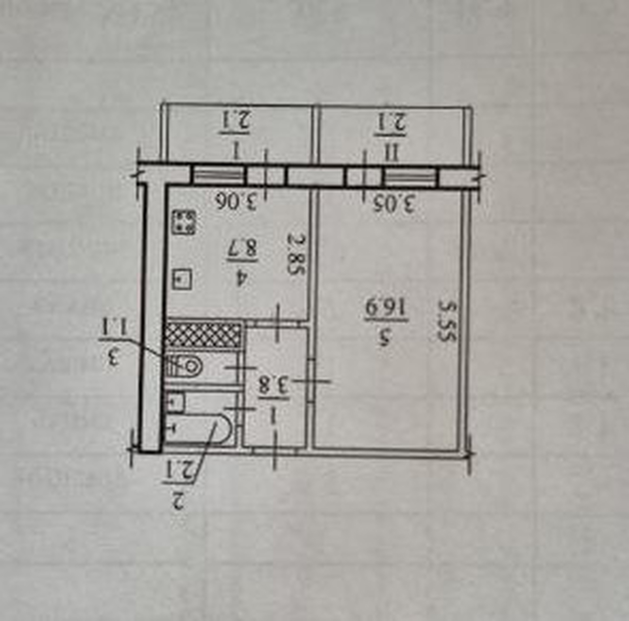 Продажа 1-комнатной квартиры 37 м², Набережная Победы ул., 124