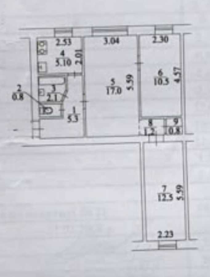 Продаж 3-кімнатної квартири 56 м², Братів Зерових вул., 14/18