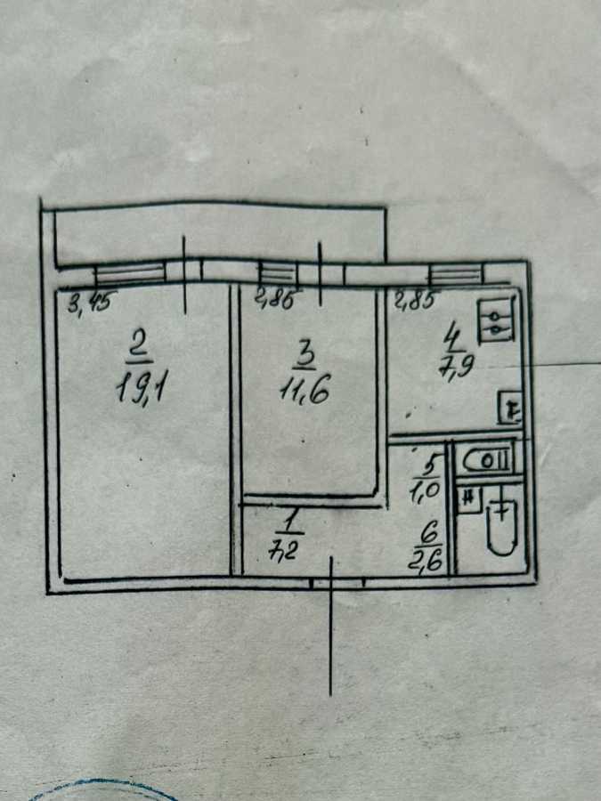 Продаж 2-кімнатної квартири 51 м², Миколи Ушакова вул., 20