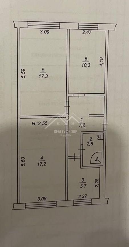 Продажа 3-комнатной квартиры 60 м², Мухиной ул., 8