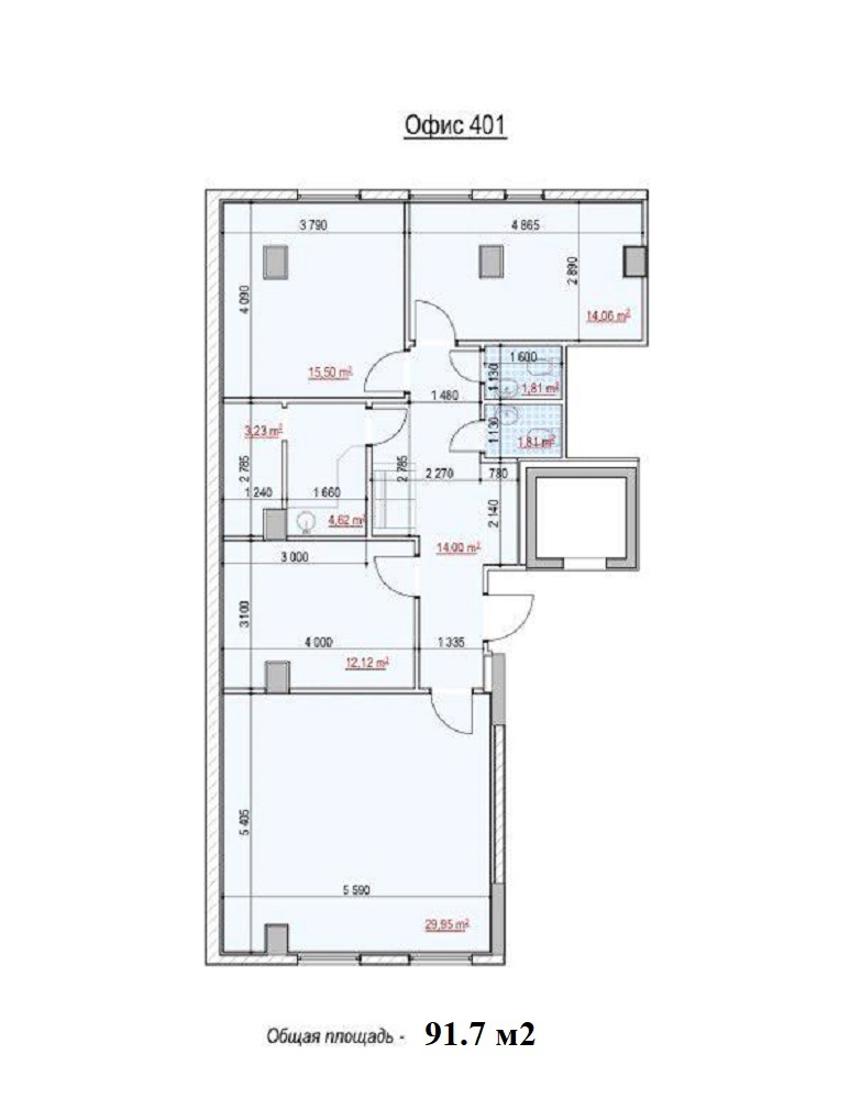 Аренда офиса 92 м², Глубочицкая ул., 40У