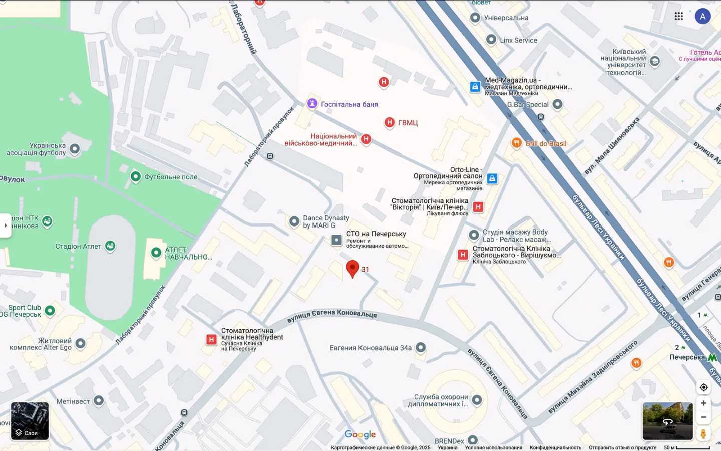 Продажа офиса 1074 м², Евгения Коновальца ул., 31