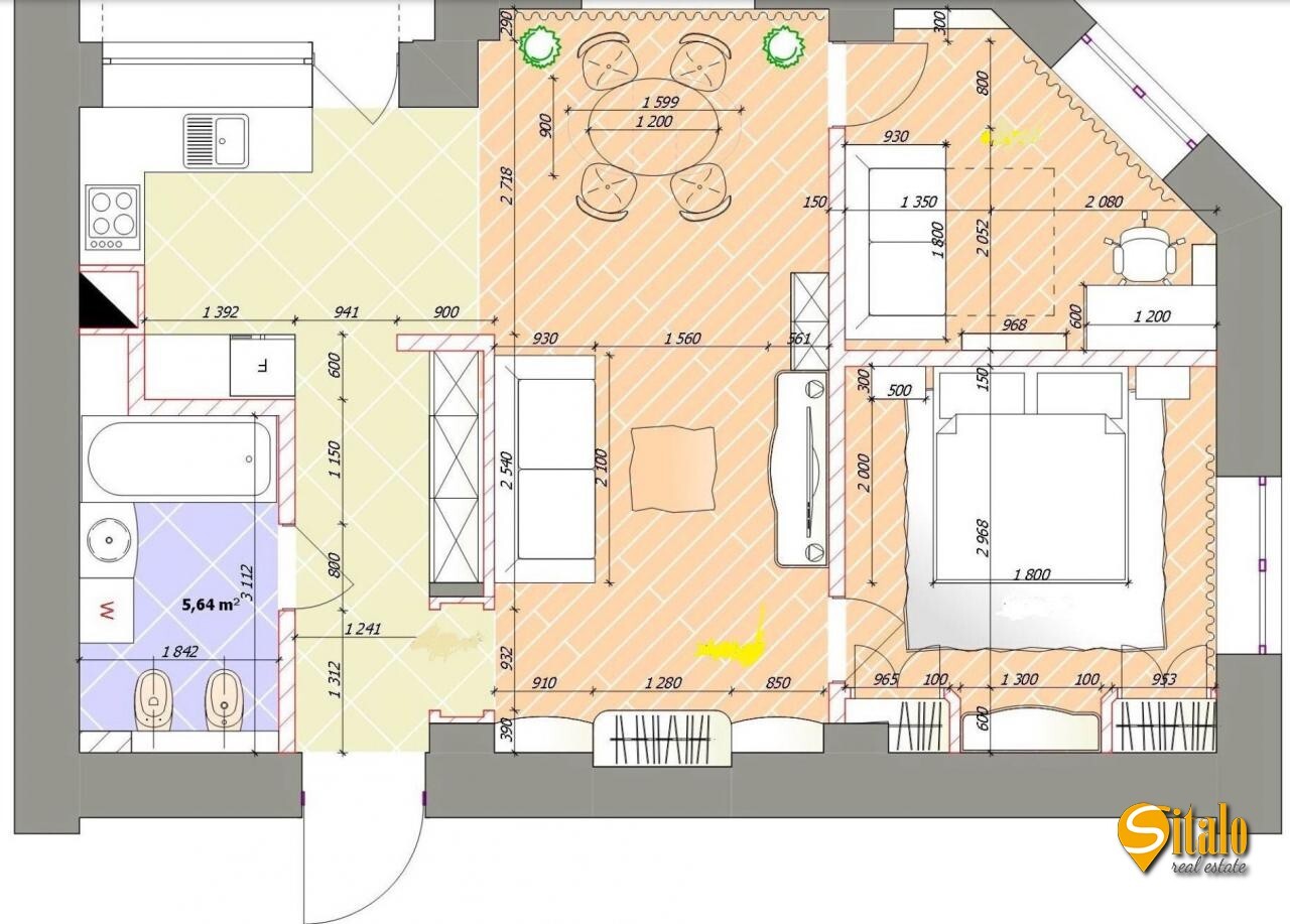Оренда 3-кімнатної квартири 75 м², Хрещатик вул., 23