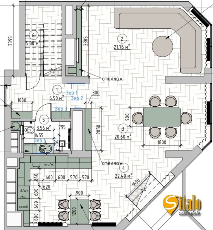 Оренда 4-кімнатної квартири 210 м², Болсуновська вул., 2