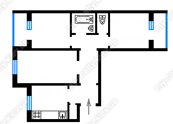 Продажа 2-комнатной квартиры 71 м², Озерная ул., 22
