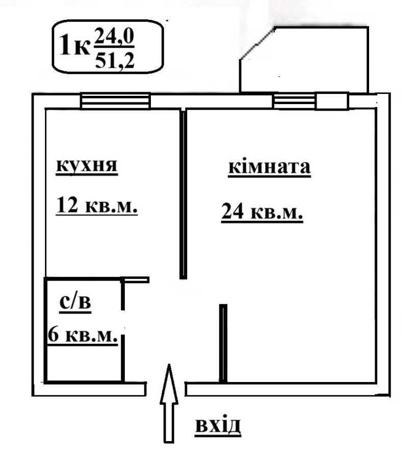 Продажа 1-комнатной квартиры 51.2 м², Тарасовская ул., 1