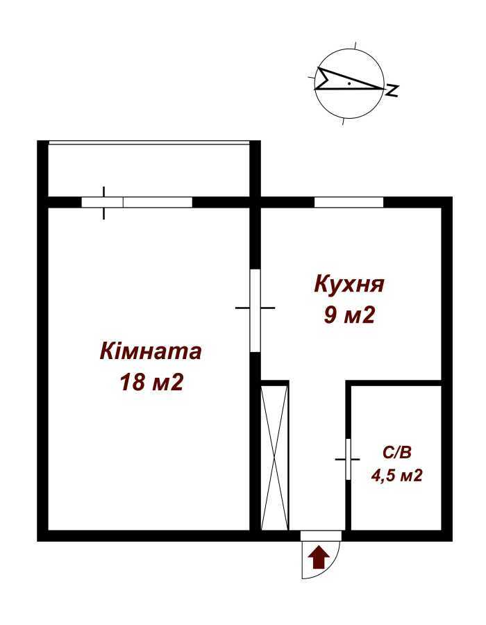 Продажа 1-комнатной квартиры 36 м², Радужная ул., 69
