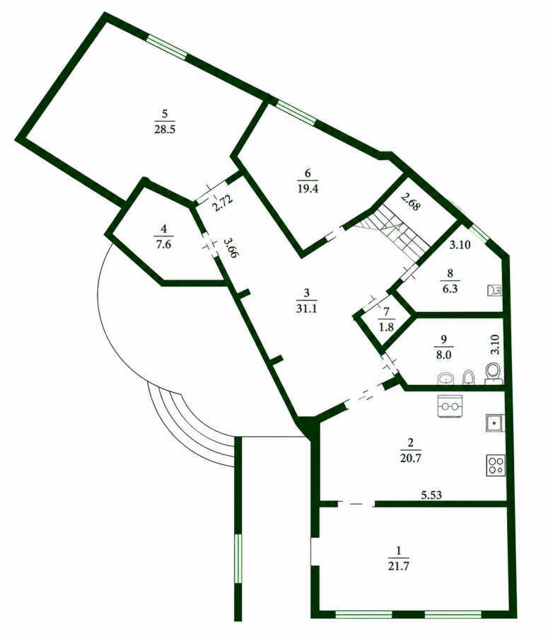 Продажа коттеджа 300 м², придеснянська, 72