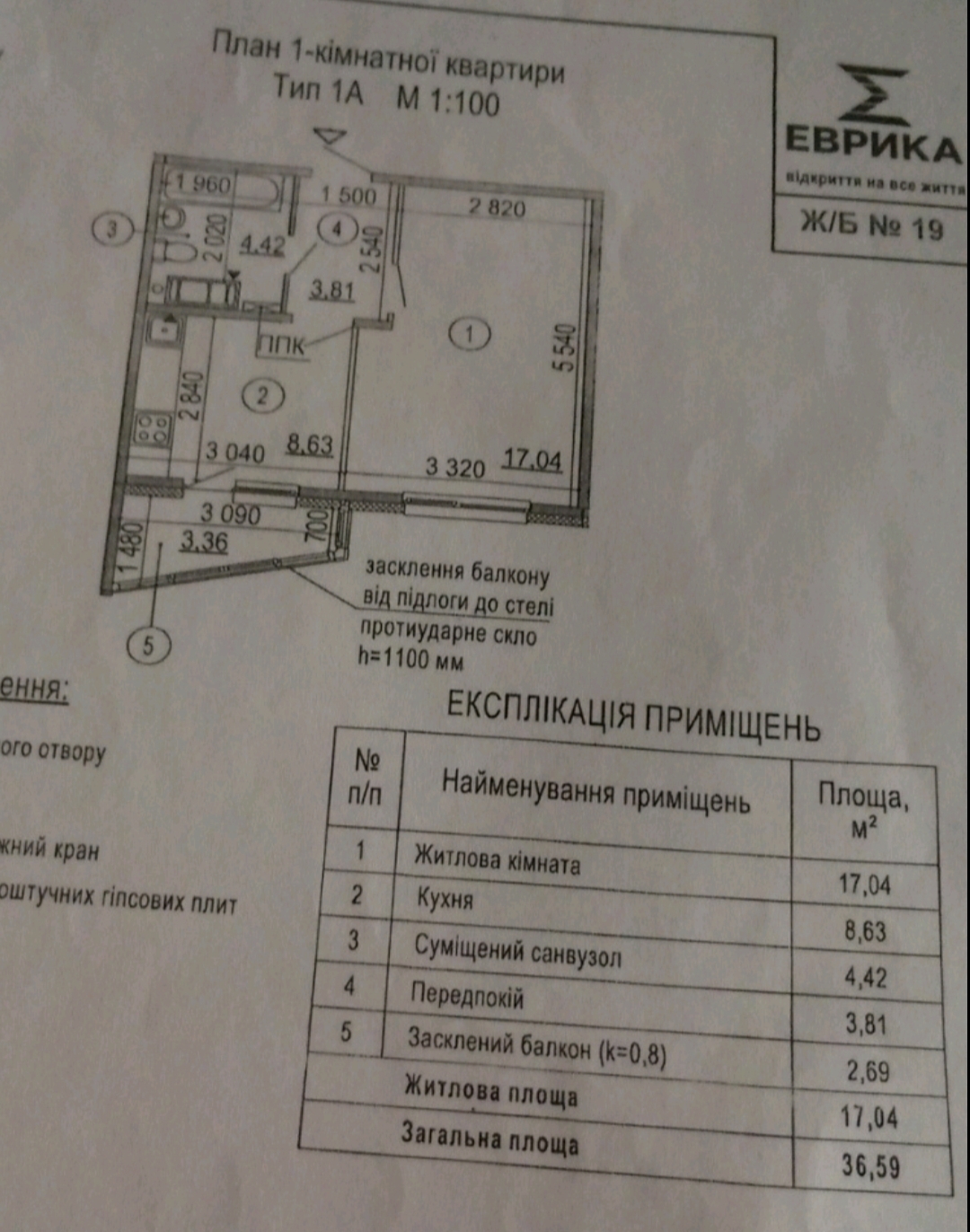Продажа 1-комнатной квартиры 37 м², Академика Глушкова просп.