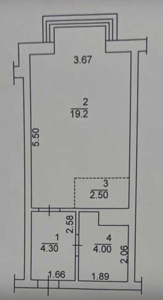 Продажа 1-комнатной квартиры 30 м², Пономарева ул., 26 К4