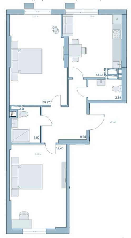 Продаж 2-кімнатної квартири 69 м², Степана Руданського вул., 9а