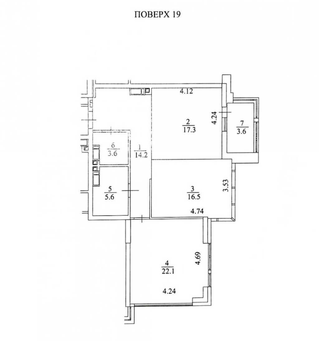 Продаж 2-кімнатної квартири 82.9 м², Андрія Кизила вул., Верхогляда, 6