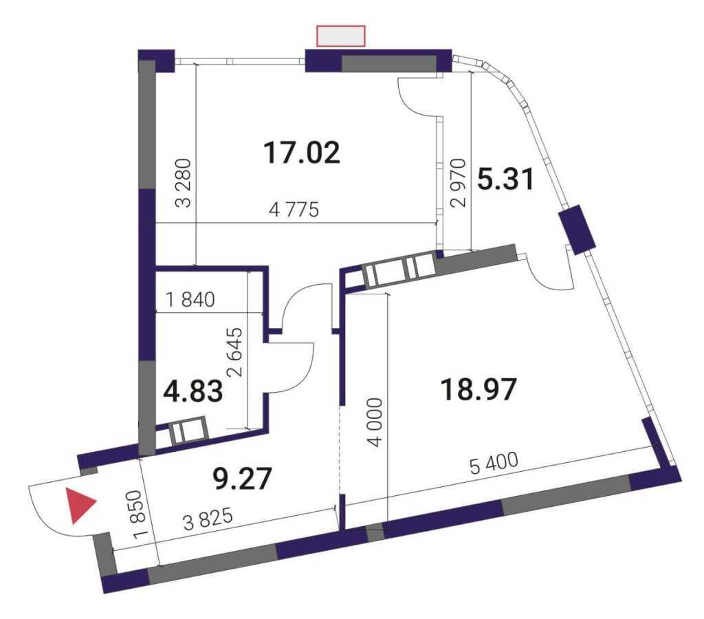 Продаж 1-кімнатної квартири 55.4 м², Причальна вул., 8