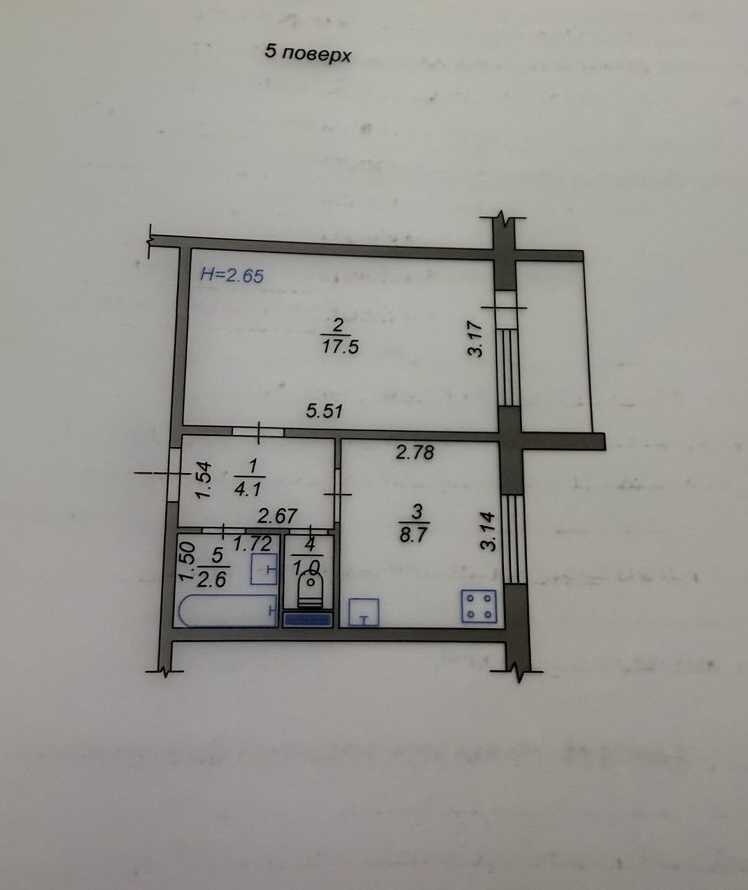 Продажа 1-комнатной квартиры 36 м², Европейская (Октябрьская) ул., 51