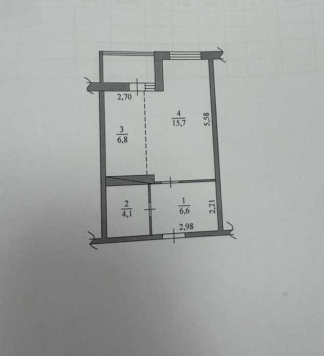 Продажа 1-комнатной квартиры 37 м², Академика Глушкова просп., 1