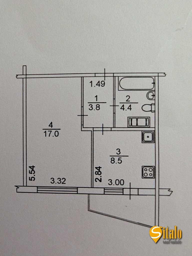 Продажа 1-комнатной квартиры 36.5 м², Бориса Гмыри ул.