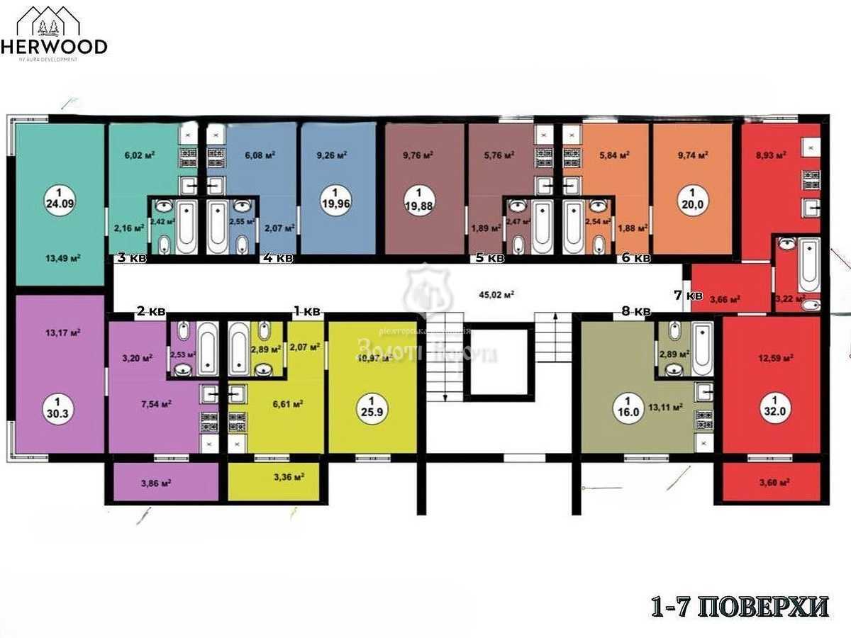 Продажа 1-комнатной квартиры 16 м², Сосновий, 2