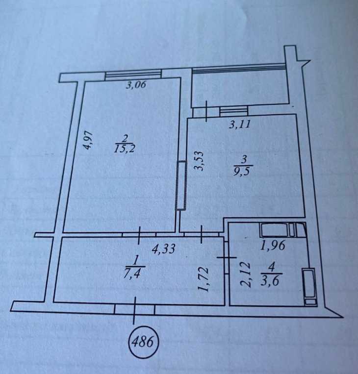 Оренда 1-кімнатної квартири 39.4 м², Ревуцького вул., 40В