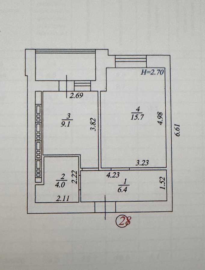 Продажа 1-комнатной квартиры 39.3 м², Машиностроителей ул., 29